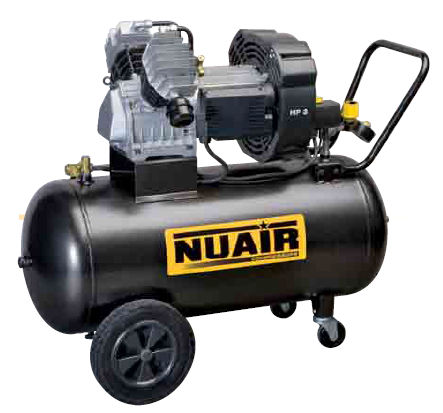 Kolbenkompressor - GVM/100 - NUAir compressors - Luft / mit Elektromotor / auf Rollen