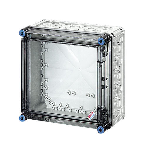 Box für Hutschienen - MI 0220 - Hensel - rechteckig / Polycarbonat / Metalldraht