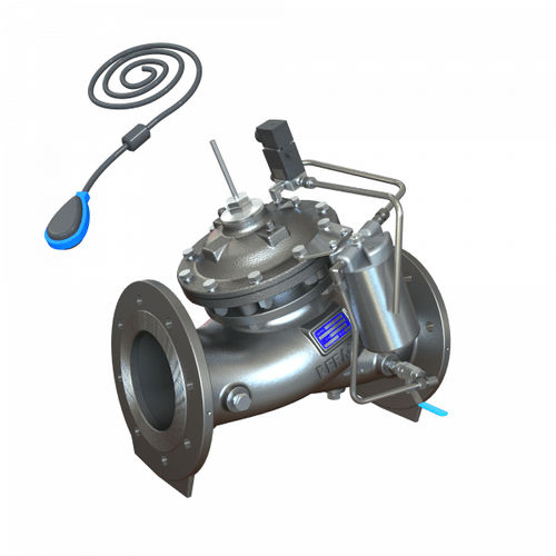 Membranventil - MN-750-65 - BERMAD CS Ltd - hydraulisch gesteuert / Schwimmer / für Füllstandskontrolle