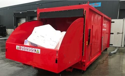 Müllpresse für Polystyrol - ORK MK9 - GILLARD SAS - mobil / einteilig