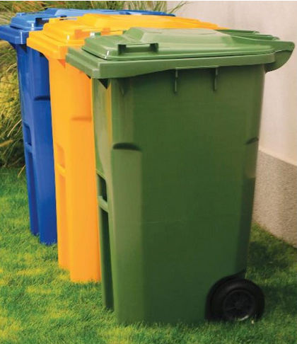 Kunststoffmüllbehälter - GILLARD SAS - 4 Räder / mit 2 Rädern