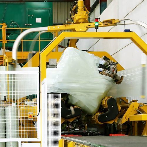 Horizontaler Stretchwickler - MACPRESSE EUROPA SL - automatisch / für Abfallballen / für Müll
