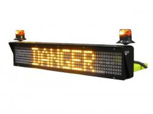Alphanumerisches Display - 12 - 24 V, 1 581 x 201 x 303 mm | PMV - SESALY SAS - Punktmatrix / 17 Segmente / einzeilig