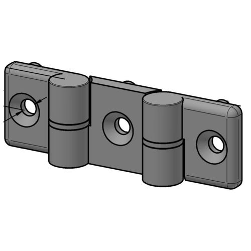Flacher Scharnier - SCHPADOP - Alváris Profile Systems GmbH - Kunststoff / Einschraub / Tür