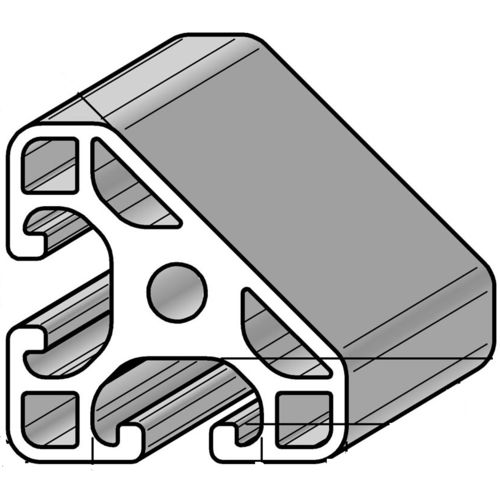 Aluminiumprofil - PRO4040L45 - Alváris Profile Systems GmbH - dreieckig / 45° / für Bauanwendungen