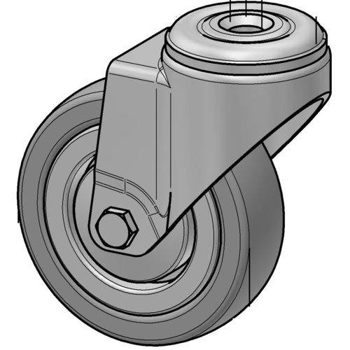 Lenkrolle - LEN75 series - Alváris Profile Systems GmbH - mit Grundplatte / Gewindeschaft / mit Kugellager