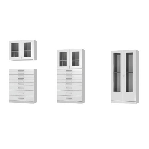 Werkstattschrank - BeeWaTec AG - auf Füßen / für Workstation / Labor