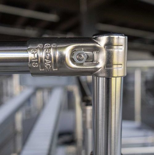 Rohrverbinder / verzinkter Stahl - BeeWaTec AG - Kreuz / T / für Eckeinbau
