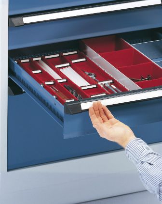 Lagerschrank - Otto Kind GmbH & Co. KG - bodenstehend / mit Schublade / für Workstation
