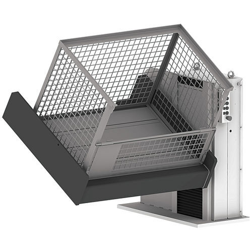 Hydraulische Hebe-und Wendevorrichtung - HNE series - Ventzki Handling Systems - elektrisch / für Container / für Paletten