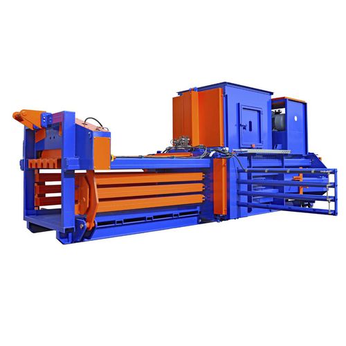 Ballenpresse für Karton - Acomat 615 H4 - abba-Pressen Vertriebs GmbH & Co KG - für Papier / für Folien / horizontal