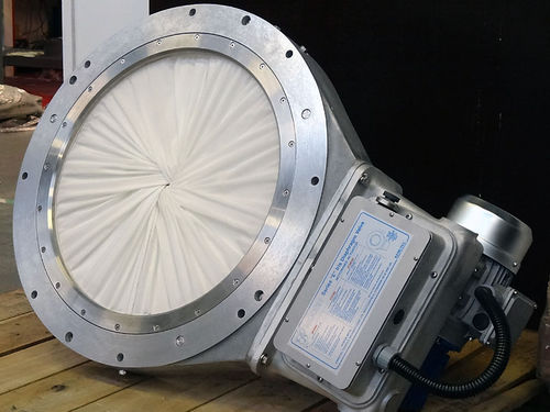 Iris®-Ventil - E Series  - Mucon - elektrisch betrieben / Stell / für Zement