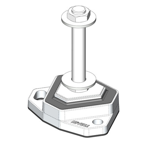Maschinenfuß - Silent Delta SDS 50 - NIVELL - Gummi / Antivibration / Gewinde