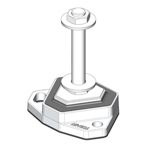 Maschinenfuß - Silent Delta SDS 70 - NIVELL - Gummi / Antivibration / Gewinde