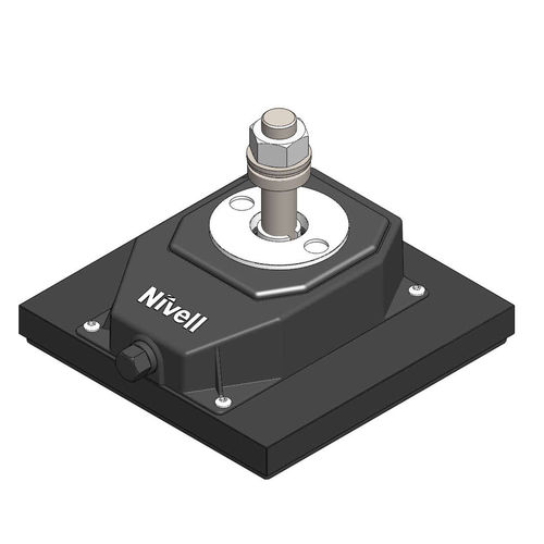 Verstellbarer Keilschuh - DKP-2/10 200 x 200 - NIVELL - Gewindestange mit Bolzen / Präzision