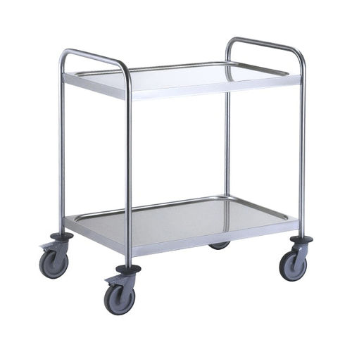 Transportwagen - C14  - MI Mailbox International GmbH - Edelstahl / 2 Ebenen / mit Lenkrolle