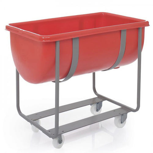 Transportwagen - H302M  - MI Mailbox International GmbH - Edelstahl / für Behälter / mit Lenkrolle