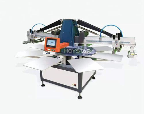 Automatische Siebdruckmaschine - GW-2C-8S - Dongguan Hoystar Printing Machinery Co.,Ltd - 2-Farben / für Textilien