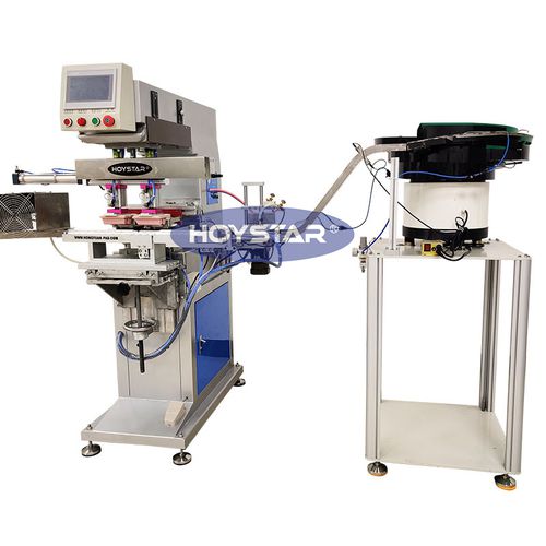 Tampondruckmaschine mit geschlossenem Farbgebersystem - GW-P2-C - Dongguan Hoystar Printing Machinery Co.,Ltd - vollautomatisch / 2-Farben / für Stopfen
