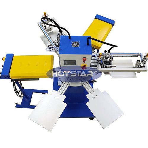 Automatische Siebdruckmaschine - GW-200TRS-XL - Dongguan Hoystar Printing Machinery Co.,Ltd - 2-Farben / für T-shirts / für Etiketten