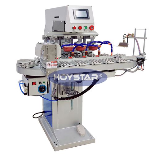 Tampondruckmaschine mit geschlossenem Farbgebersystem - GW-P4/C-F - Dongguan Hoystar Printing Machinery Co.,Ltd - 4-Farben / drehbar