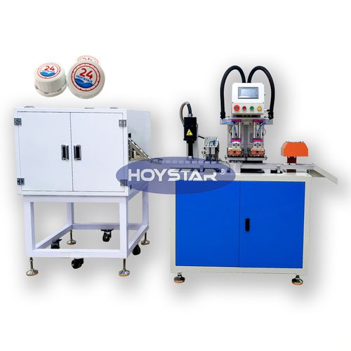 2-Farben-Tampondruckmaschine - GW-P2-C - Dongguan Hoystar Printing Machinery Co.,Ltd - mit geschlossenem Farbgebersystem / automatisch / für Stopfen