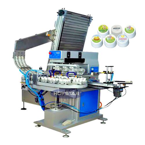 Vollautomatische Tampondruckmaschine - GW-M4/ST - Dongguan Hoystar Printing Machinery Co.,Ltd - 4-Farben / für Stopfen / mit Touchscreen