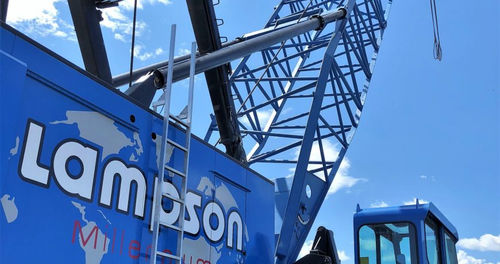 Kran auf Raupen - MILLENNIUM 4600 - Lampson crane - Spitzenausleger / für Baustelle / für Hubanwendungen