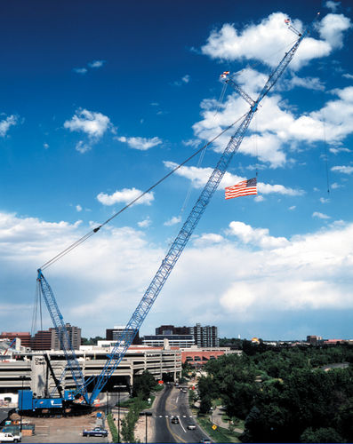 Kran auf Raupen - Lampson crane - Spitzenausleger / für Baustelle / für Hubanwendungen