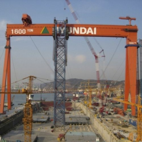 Schienenmontierter Portalkran - SMLT - Sarens Group - Einträger / für schwere Lasten