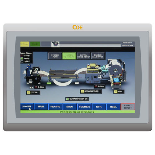 Eingebaute Speicherprogrammierbare Steuerung - Coe - auf Ethernet-Netz / mit Touchscreen