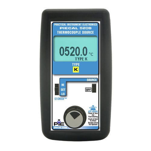 Kalibrator für Thermoelement - PIE 520B - PIE - Pratical Instrument Electronics, Inc - Temperatur / tragbar / robust
