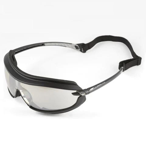Polycarbonat-Schutzbrille - DUSTFREE - SWISS ONE SAFETY SA - Nylon / Schaumstoff / mit kratzfester Beschichtung