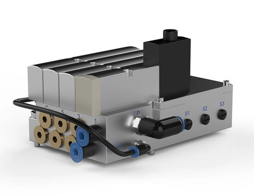 Schieber-Ventilinsel - P0012A - Robot System Products AB - pneumatisch gesteuert / 5/2 / Standard