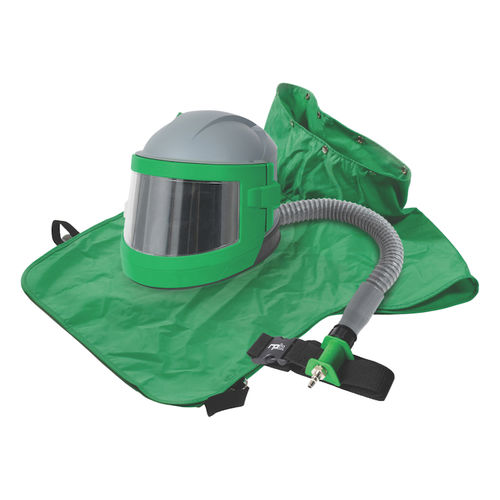 Sandstrahlerhelm - RPB Nova 3 - C.B. SABBIATRICI S.R.L. - Kunststoff / mit Schutzgitter / mit Visier
