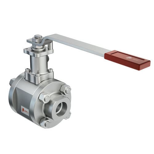 3 Teile Ventil - 3PZ - Penta Srl - mit schwimmend gelagerter Kugel / Hebel / pneumatisch
