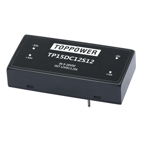 DC/DC-Wandler / Spannungsbereich Eingang 2:1 - TP15DC series - Guangzhou Top Power Electronics Technology Co.,Ltd - DIP