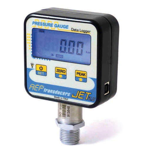 Manometer mit LCD-Display - JET 2.0 series  - AEP transducers - Gewinde / Edelstahl / elektronisch