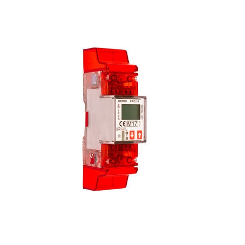 Einphasiger elektrischer Energiezähler - PRO2 series - inepro Metering BV - für DIN-Schiene / mit LCD-Display / Modbus