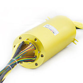 PROFIBUS-Schleifring - MSE2025 series - MOFLON - mit Durchgangsbohrung / für Servomotor / Gold