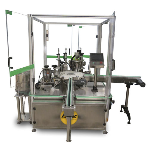 Automatische Füllmaschine - AMTEC Packaging Machines - für Flaschen / PLC-gesteuert