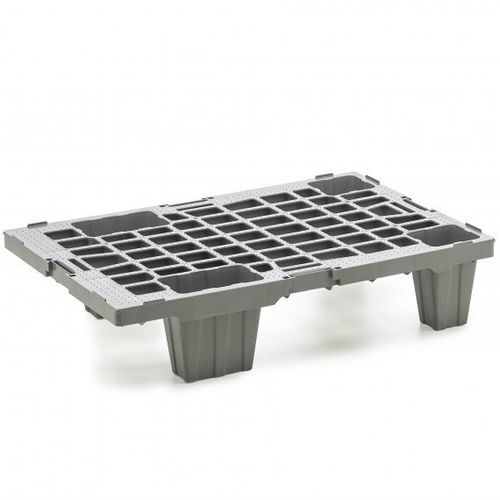 Recyclingkunststoff-Viertelpalette - BASIC - NAECO PACKAGING - ISO / Transport / Lager