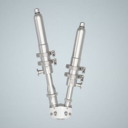 Dosiergerät für Flüssigkeiten - ViscoDUO-VM HD - ViscoTec Pumpen- u. Dosiertechnik GmbH - Kolben / Hochpräzision / mit Mixer