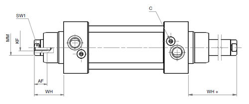Pneumatikzylinder - YDMP - ARTEC SRL - mit Parallelkolbenstange / doppeltwirkend / Edelstahl