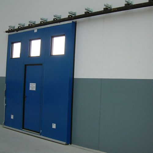 Schiebetür - PS 3000 PRE - SACIL HLB - Metall / für Außenbereich / Industrie