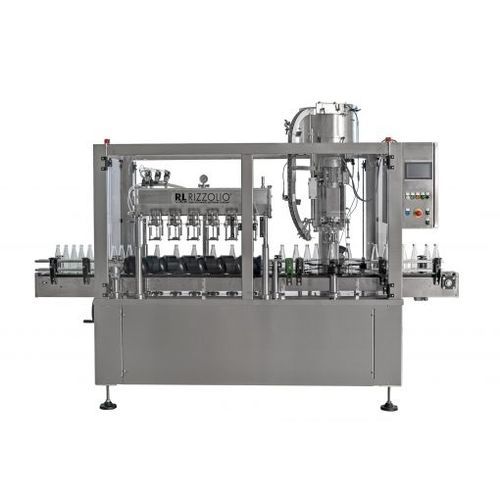Abfüll- und Schraubverschlussanlage / Monoblock - 6-1-1 - Rizzolio s.r.l - für kohlensäurehaltiges Getränk / vollautomatisch