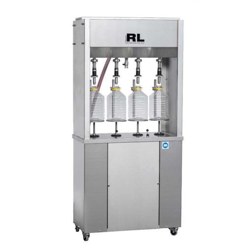 Halbautomatische Füllmaschine - RLPT-2 - Rizzolio s.r.l - für PET-Flaschen / Kanister / Wasser