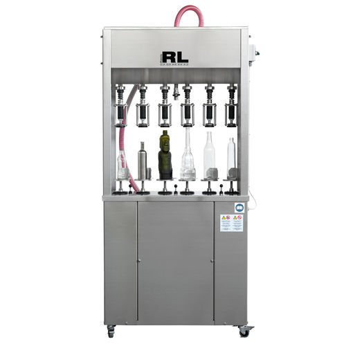 Halbautomatische Abfüllmaschine - RLVT-6 - Rizzolio s.r.l - für Glasflaschen / Multicontainer / Schwerkraft