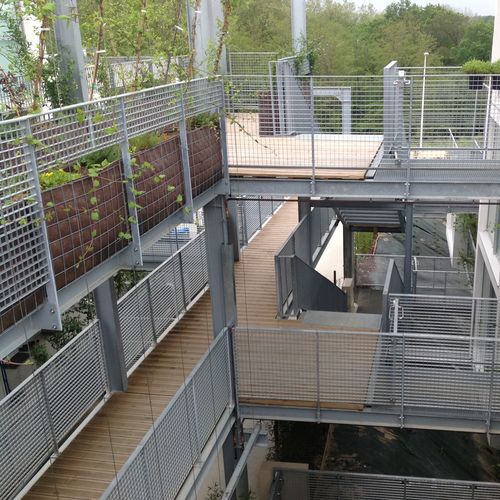 Selbsttragendes Schutzgeländer - JK TECHNIC - Aluminium / galvanisiertem Stahl / Stahl