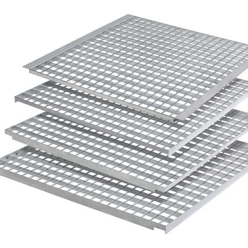 Gitterrost / galvanisiertem Stahl - PRESS-LOCKED - JK TECHNIC - Press / Schweißpress / rutschfest